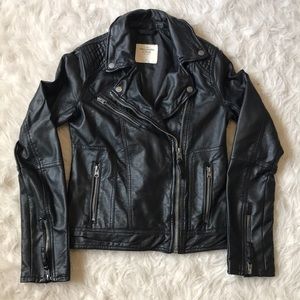 Abercrombie and Fitch faux leather jacket